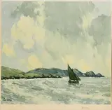 Paul Henry, Galway Fishing Boat, print