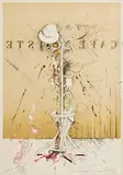 Micheal Farrell, The Hat Stand, 1981, limited edition screenprint - artist's proof - numbered 8 from an edition of 13