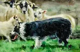 Mark O'Neill, The Muster, 2020, oil on board