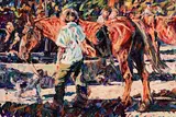 Best in Show (second image verso) by Arthur K. Maderson, oil on board, sold Aug 2022