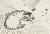Pauline Bewick, Sleeping Beauties, pen and ink