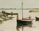 End of the Day, Connemara by Cecil Maguire, oil on board, sold Aug 2022