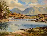 Lough Derryclare by Maurice Canning Wilks, oil on canvas, sold Aug 2022