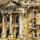 Aidan Bradley, Trinity College, 2014, oil on board