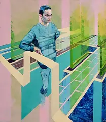 Peter Bradley, Context, 2016, oil on canvas panel