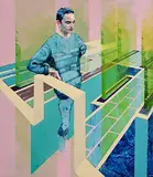 Peter Bradley, Context, 2016, oil on canvas panel