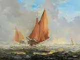 Patrick Copperwhite, Rough Seas, oil on canvas