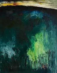 After Wicklow by Gerald Davis, 1983, oil on canvas, sold Aug 2022