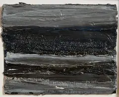 Sea and Land by Mary Lohan, 2007, oil on board, offered Aug 2022