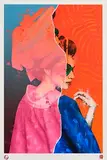 Fin DAC, Dragonredi Undertow 2, mixed media, collage and acrylic on Somerset satin 330gsm - unique - numbered 1 from an edition of 1