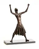 Queen Maebh by John Behan, 1979, bronze on a limestone base from an edition of 9, sold Aug 2022