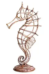 Helen Walsh, Seahorse, unique copper and bronze