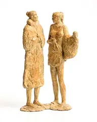 Fran Lambkin, The Dryrobe Conversation, unique bronze