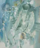 George Campbell, Dolly Mixture, oil on board