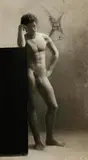 Francis O'Toole, Contemplation, charcoal on paper