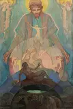 H. Vincent Clarke, Awakening, oil on canvas