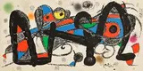 Joan Miro Spanish, Escultor Portugal, 1974, original lithograph on heavy Guarro paper - from an edition of 1,500