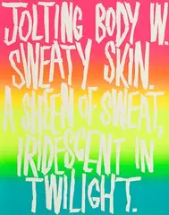 Eddie Peake, Sweat, 2016, limited edition lithograph - from an edition of 100
