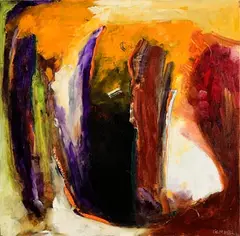 Colours of the Burren in Winter by Michael Gemmell, oil on canvas, offered Aug 2022