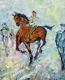 Declan O'Connor, Showing Off, oil on canvas