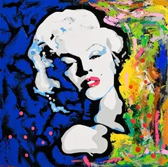 Valdones, Marilyn Monroe I, mixed media on canvas