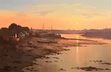 Michael McCarthy, Sunset Near Baltimore, West Cork, 2002, oil on board
