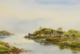 Robert Egginton, Evening Light, Co. Donegal, watercolour on paper
