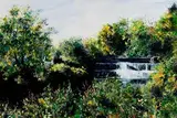 Rosemary McLoughlin, Early Autumn on the Dodder, acrylic on board