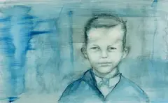 Katy Simpson, Child XV - Paddy Doyle, 1999, ink on board