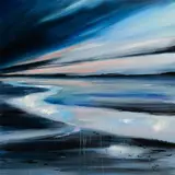 Paula McKinney, Tides Out, Dunfanaghy, Co. Donegal, oil on board