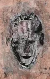 John Kingerlee, Head, 2020, mixed media on card