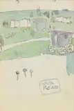 White Road by Jack Butler Yeats, watercolour and pencil on paper, sold Jun 2022