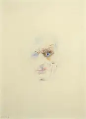 Louis le Brocquy, Study of Samuel Beckett, 1979, watercolour on paper