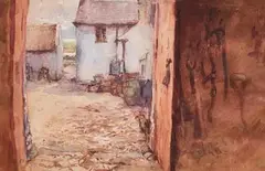 Jack Butler Yeats, At Greystones, Ireland, watercolour on paper