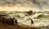 Thomas Rose Miles, Return of the Lifeboat, 1888, oil on canvas