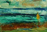 Daniel O'Neill, Dipping Her Toes, oil on board