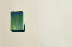 Ciarán Lennon, Blue and Green Lens, acrylic paint on acrylic sheet on paint