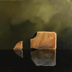 Robert Deyber, Chip Off The Old Block II, acrylic on canvas