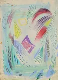 Tony O'Malley, Lanzarote, mixed media on paper (second image verso)