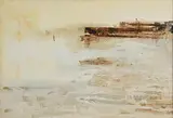 A Desolate Shore by Terence P. Flanagan, oil on board, offered Jun 2022
