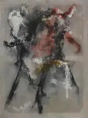 Gerald Davis, Dance, 1976, oil on canvas