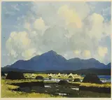 Paul Henry, The Blue Mountains, Connemara, print