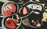 Gerard Dillon, Abstract Composition, mixed media and collage on board