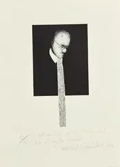 Micheal Farrell, James Joyce, 1999, etching - numbered 132 from an edition of 150