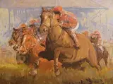 Patrick Copperwhite, Over the Sticks, oil on canvas