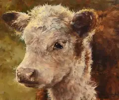 Daisy by Grace Cunningham, oil on canvas, sold Jun 2022