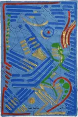 Abdullah Qandell, Green Chalice, 2021, acrylic on paper