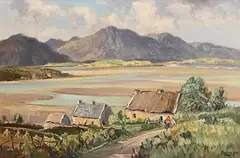 Rowland Hill, Low Tide, Loughros Point, near Ardara, oil on canvas