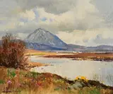 Errigal, Gweedore, Co. Donegal by Maurice Canning Wilks, oil on canvas board, sold Jun 2022