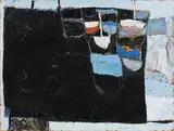 Mark Cullen, Harbour Boats, Coliemore, 2010, oil on canvas